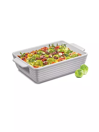 KÜCHENPROFI | Fuente para gratinar BURGUND rectangular 17cm/0,75 l Blanco | 